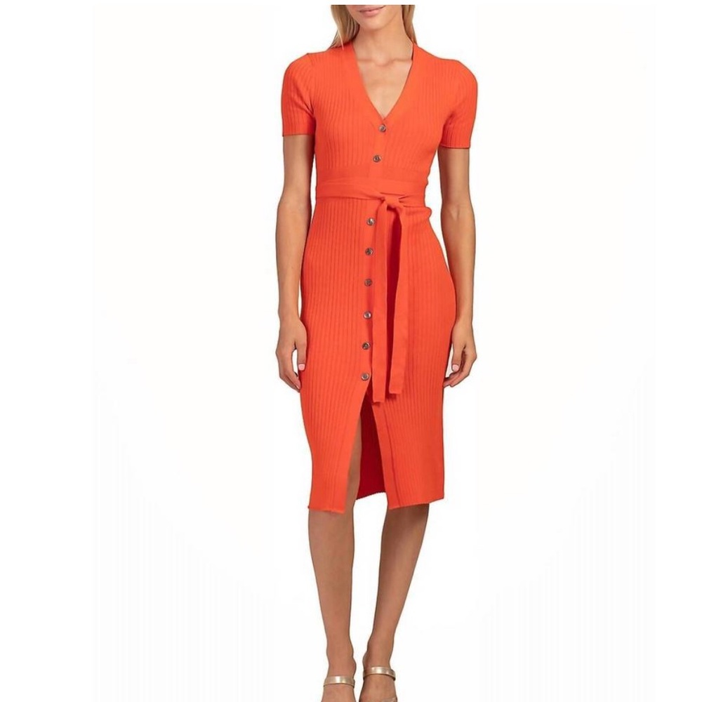NWOT Trina Turk Esmeralda Vibrant Orange Maxi Dress